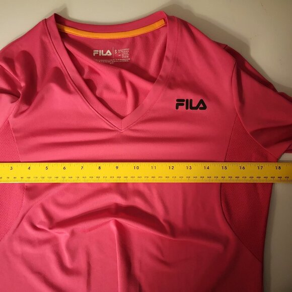 Fila Performance Ladies V-neck Long Sleeve Fitted Workout Top - Picture 5 of 5